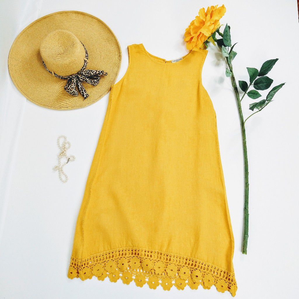 Terzo Millennio Sleeveless Linen Summer Dress
