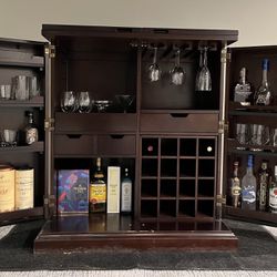 Solid Wood Bar Cabinet