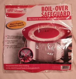 NEW Handy Gourmet cooking pot boil over safeguard and splatter guard $5 FIRM
