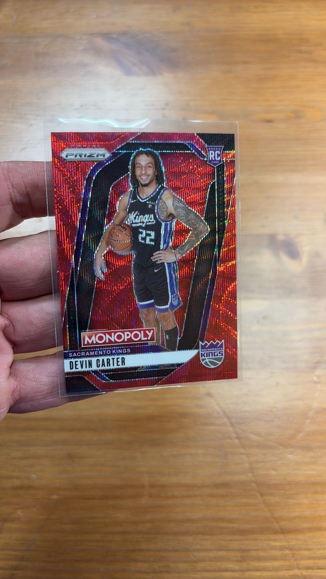 Devin Carter Prizm Red Wave Prizm Rookie