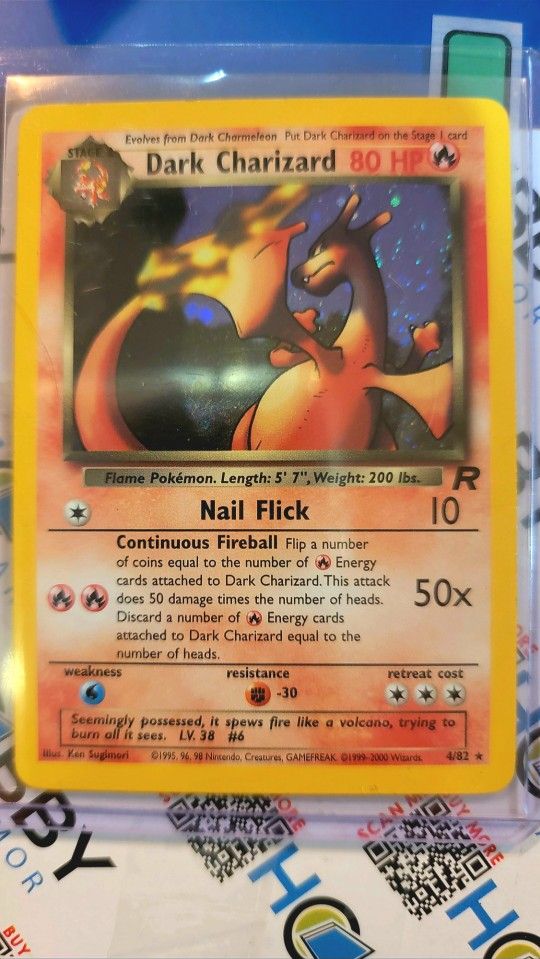 Dark Charizard Holographic Pokemon Card