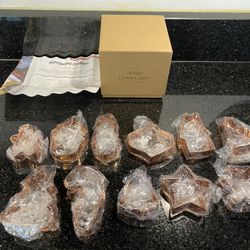 MAGNOLIA Holiday Copper Cookie Cutters Boxed Set of 11 