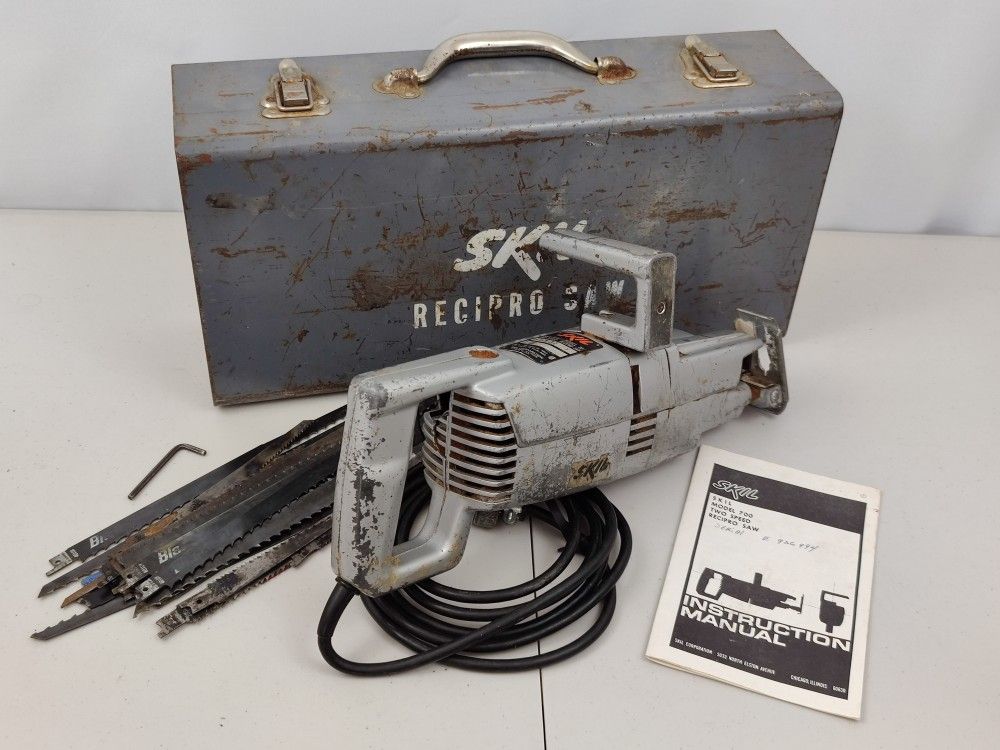 Vintage SKIL Model 700, SKILSAW 2-Speed Recipro-Saw Reciprocating Saw, WORKING!
