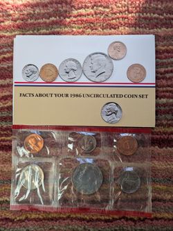 1986 US Uncirculated Coin Set