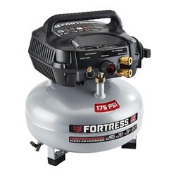 Fortress 6 Gallon Air Compressor Portable 175 PSI Oil-Free