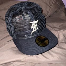 fear of god navy fitted mesh 7 3/8