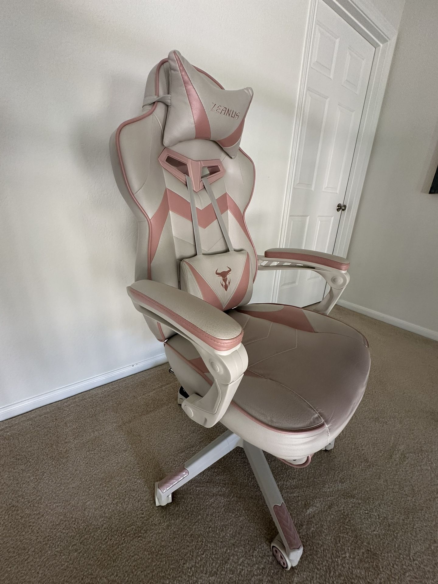 Gamer Chair Desk Pink Recliner