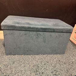 Folding Storage Ottoman Bench, Multi-Functional Ottoman