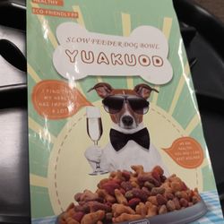 Yuakuod  Slow Feeder Dog Bowl