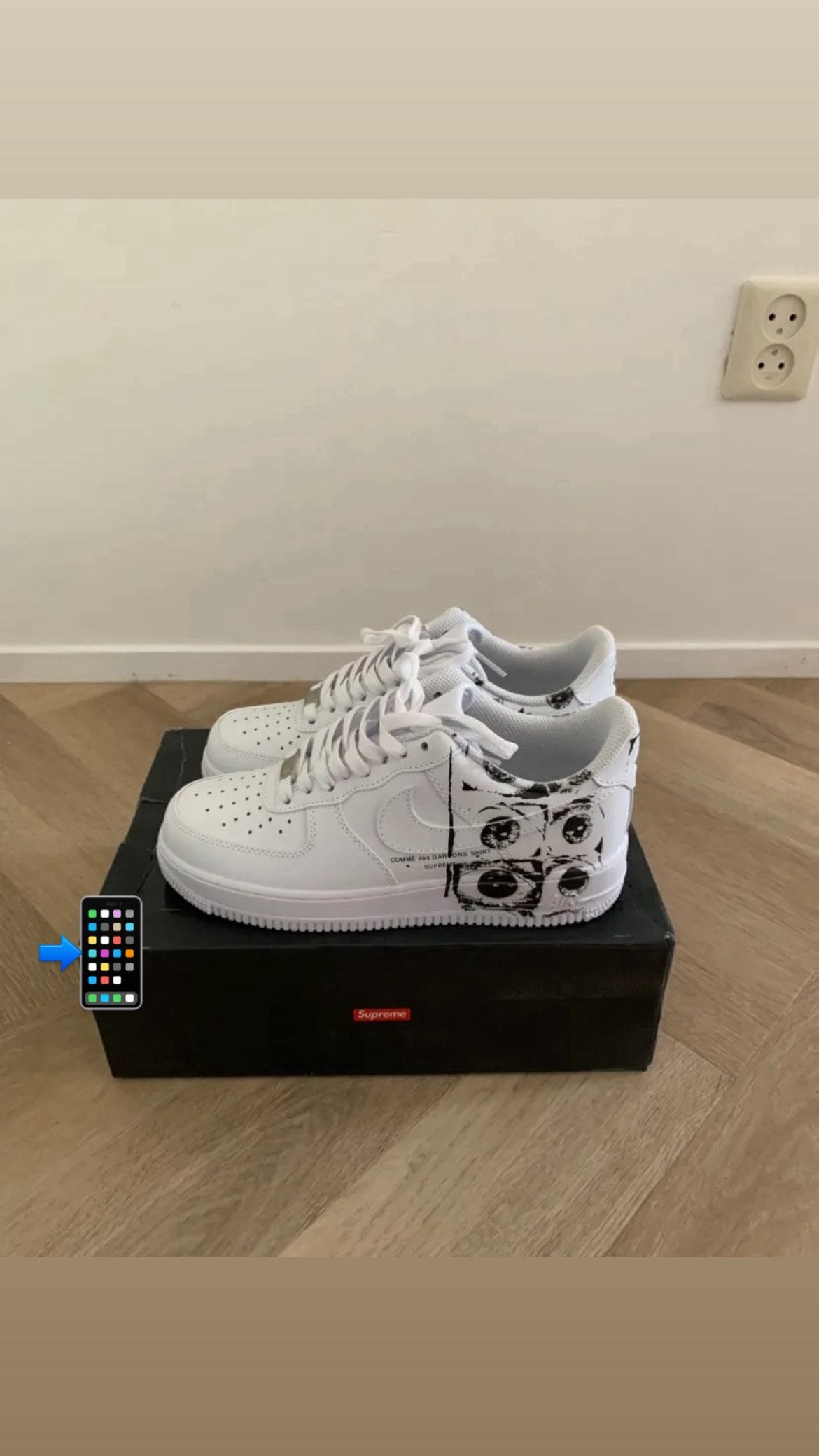 Supreme CDG Air Force 1 Eyes