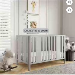 NEW Little Seeds Crawford 3-in-1 Convertible Crib - Sharkey Gray 🍼 BRAND NEW IN BOX 🍼