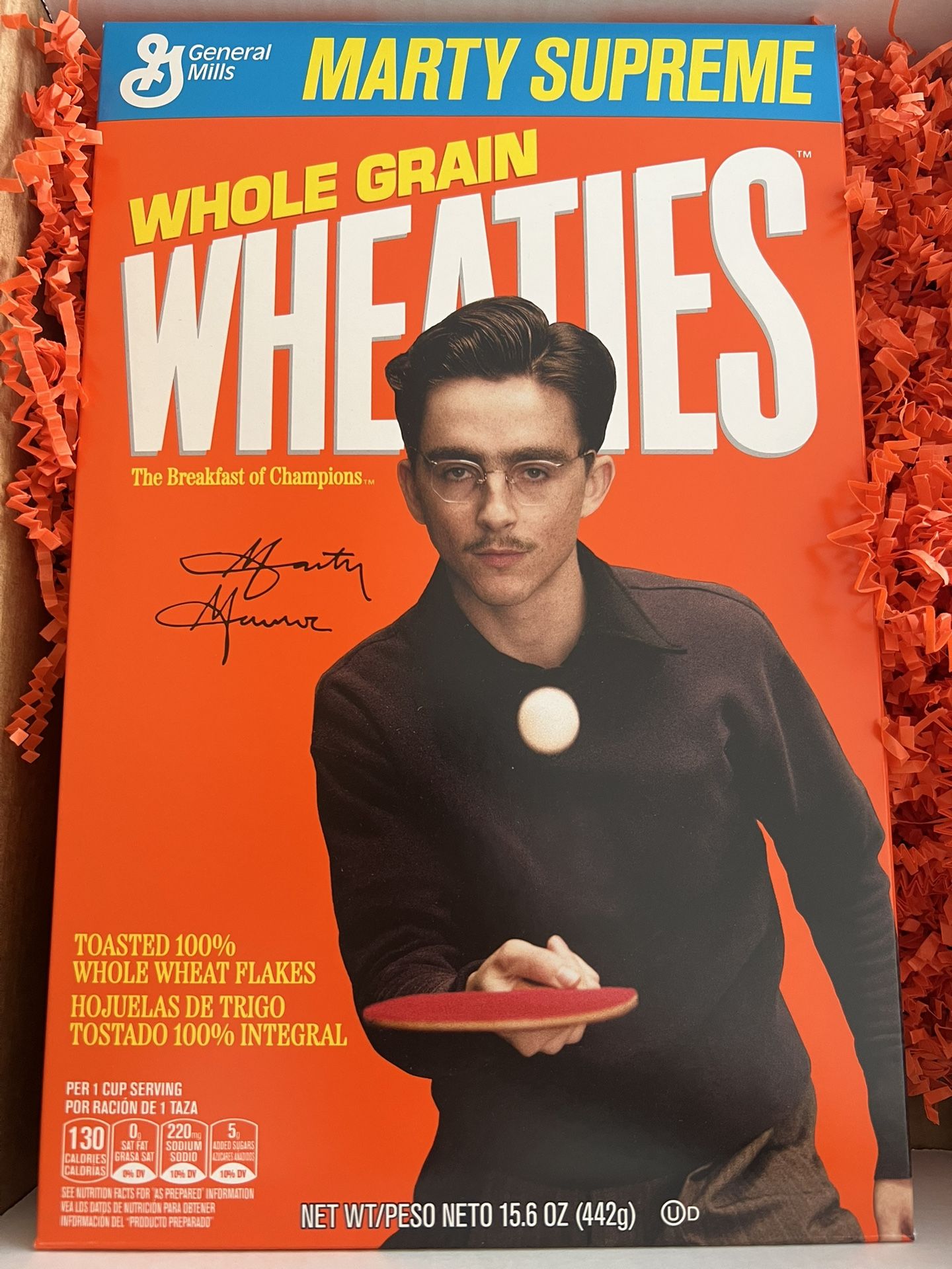 Wheaties Marty Supreme Cereal Box Limited Edition