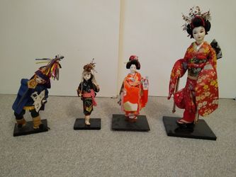 Vintage Geisha Doll Figures