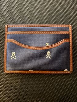 Polo Ralph Lauren Rugby Skull And Crossbones Men’s Card Wallet Rare Vintage