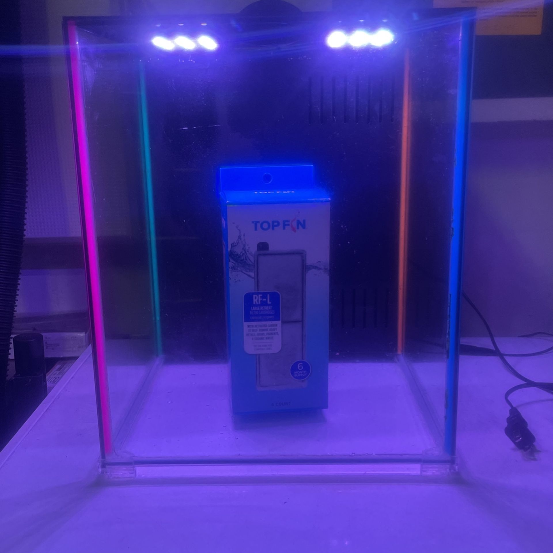 Top Fin Custom Colorflow Aquarium with 7 ColorChanging LEDs for Sale