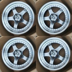 New Set 18 Inch Work Meister S1 Style Wheels Rims 18x8.5 +35 18x9.5 +35 (5x114.3) CB: 73.1