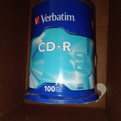 Verbatim 100 Pack CD-R CDs Brand New