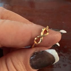Gold Plated Infinity Ring
