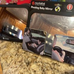 Monbebe Pivoting Baby Mirror For Car (black)