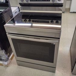 SAMSUNG STAINLESS STEEL ELECTRIC STOVE WITH AIR FRYER  C08T