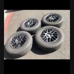 4 - 245/65r17 5x4.5 Tacoma Pilot Crv Cr-v Hrv Suv Rims Wheels Good 80% Treads Tires!