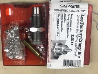 used Lee, 6.5x55 reloading CRImP die,  (1) die set