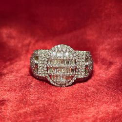10k Yellow Gold Diamond Baguette Ring 1.81 ctw