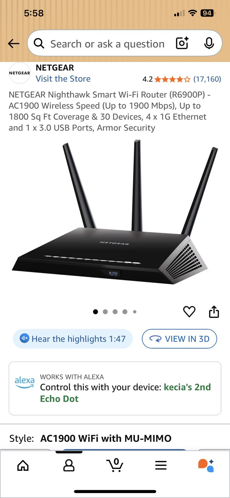 Netgear WiFi Router