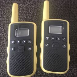 PAIR OF RECHARGEABLE WALKIE TALKIES