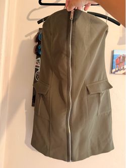 Army green Zara dress-never worn