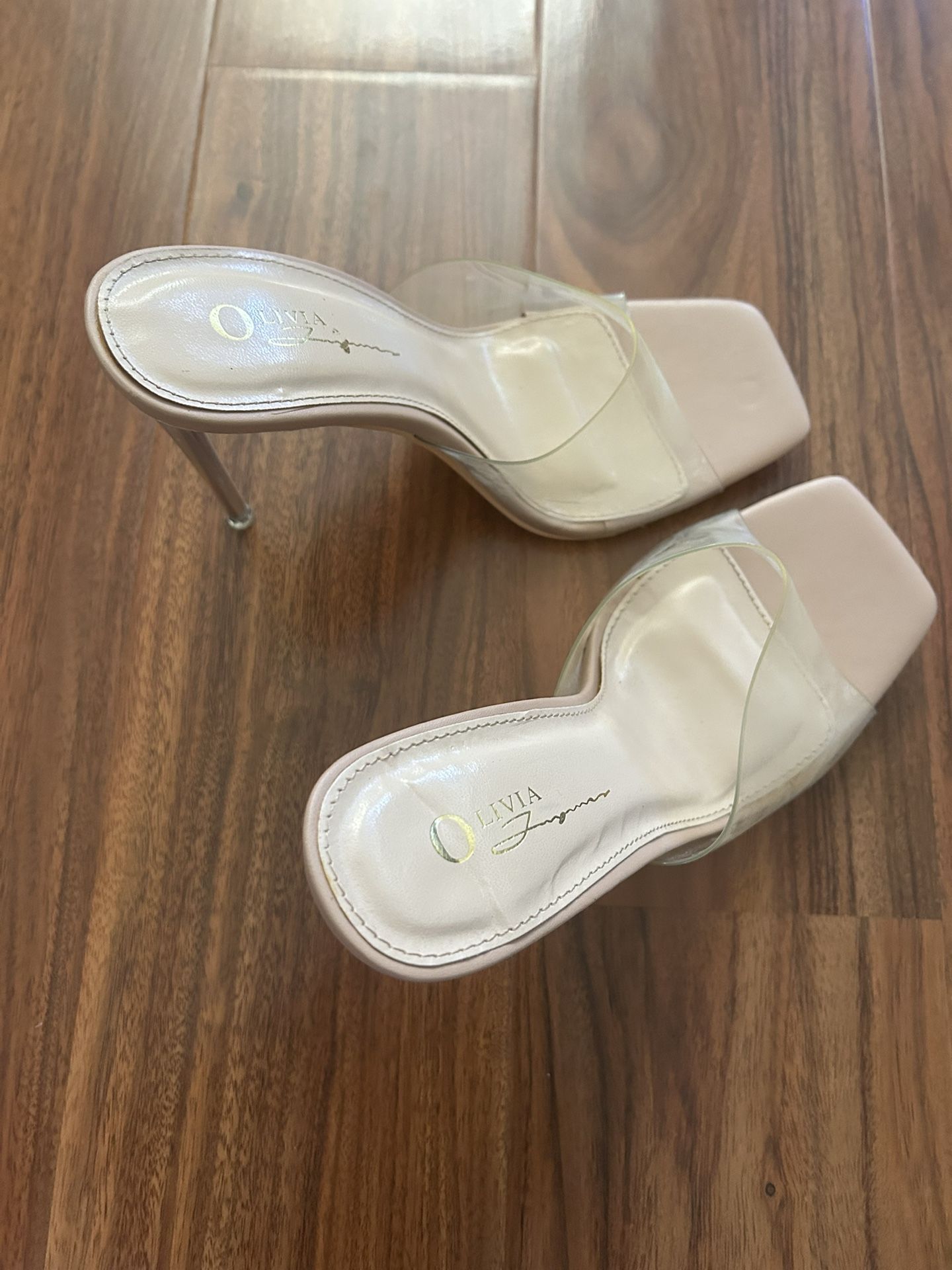 Forever 21 Clear Heels – Size 7 1/2– Worn Once