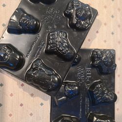 Vintage Star Wars Jello Mold Jigglers Yoda Chewbacca R2D2 C3P0 Darth Vader