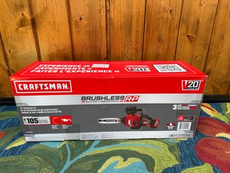 BRAND NEW IN BOX Craftsman V20 RP Cordless Chainsaw, 12”, 5Ah Battery & Charger included