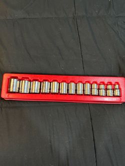 13 pc 1/2” Drive 6-Point SAE Flank Drive Shallow Socket Set (3/8” - 1-1/8”)