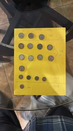 Canada Silver Coins  1.91 Ounces Of Silver