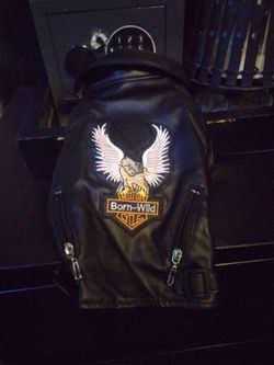 Harley Davidson Dog or cat Leather Vest