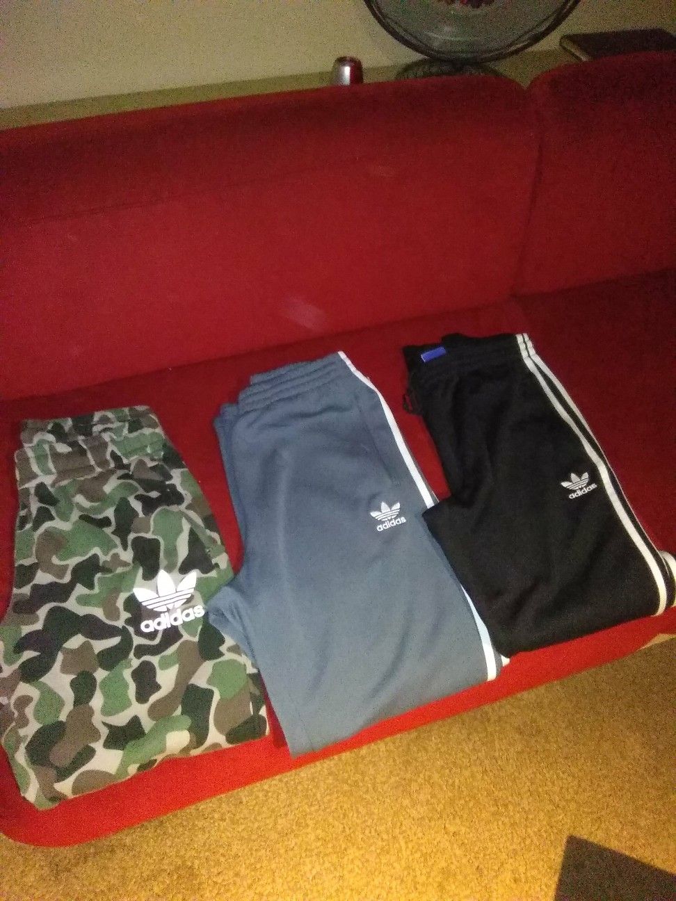 ADIDAS TRACK PANTS/ $25 each