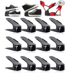RISETEX 12 Pack Shoe Slots Organizer