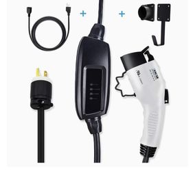 Megear/Zencar Level 1-2 EV Charger (100-240 V,16A) Portable EVSE Home Electric Vehicle Charging Station Compatibles