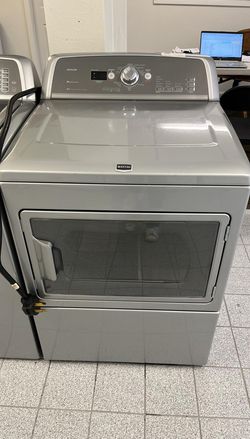 Maytag Bravos Set – Top Load Washer + Electric Dryer, Gray