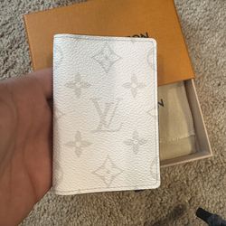 Brand New White LV Compact Wallet
