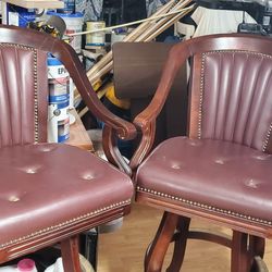 Captains Chair Bar Stools (Pair) 