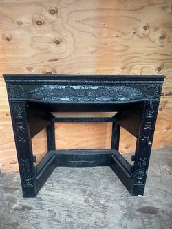 Antique Monarch Cast Iron Fireplace Insert – 1892 Patent