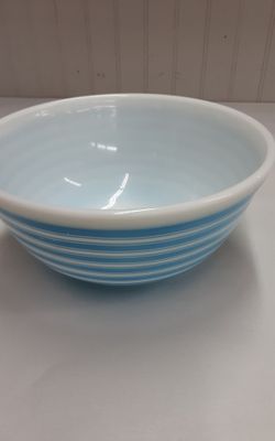 Pyrex-403 Blue Stripes Bowl- Located in Shelton