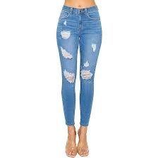 WAX JEANS    BUTT,  I LOVE YOU       PUSH  UP  HIGH RISE SKINNY JEANS