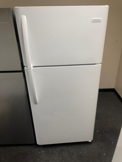 Frigidaire Top Freezer Fridge – White, Clean, Delivery Ready