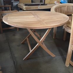 Teak Round Dining Table