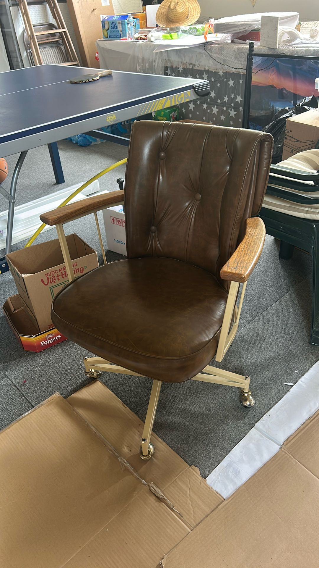 Brown Leather Office Chair