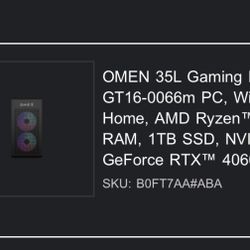 Hp Omen Gaming Pc Brand New 