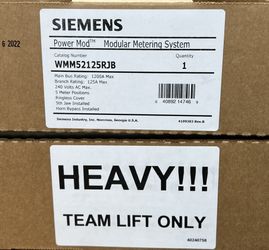 Siemens Meter PowerMod 5Gang 125A 3Ph IN:1Ph OUT